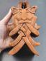 Preview: Schatzkiste Odins Maske aus Holz auf der Hand