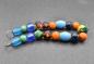 Preview: Kunterbunte Fibelkette mit Lampwork Perlen von Belanas Schatzkiste
