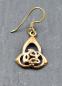 Preview: Keltische Triquetra Ohrringe aus Bronze