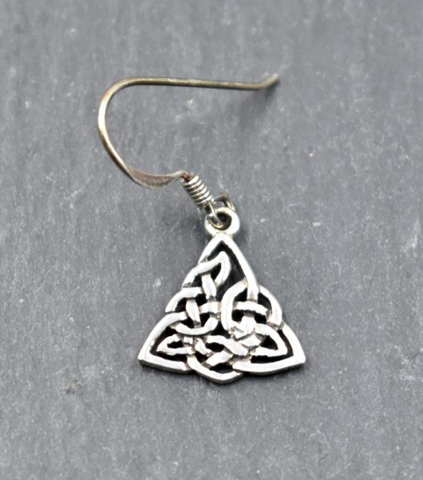Keltische Knoten-Ohrringe aus 925er-Silber